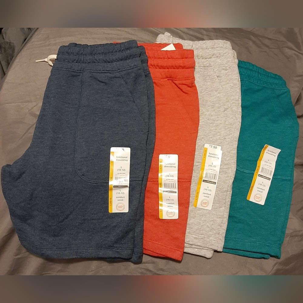 🇺🇲sz M 4 Pairs Set Shorts with Drawstring and Pockets.